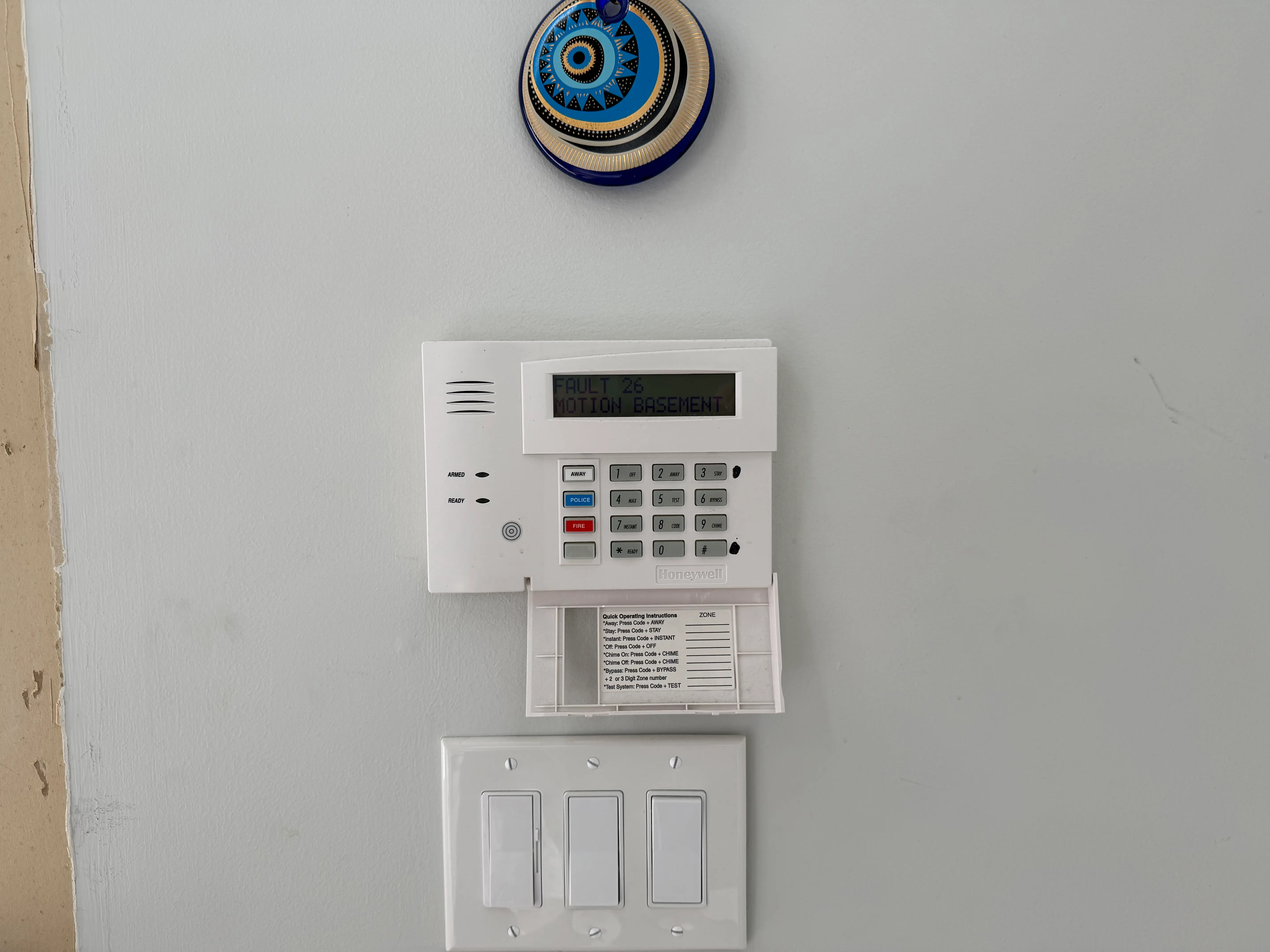 Glass break sensor installed by CITIALARM