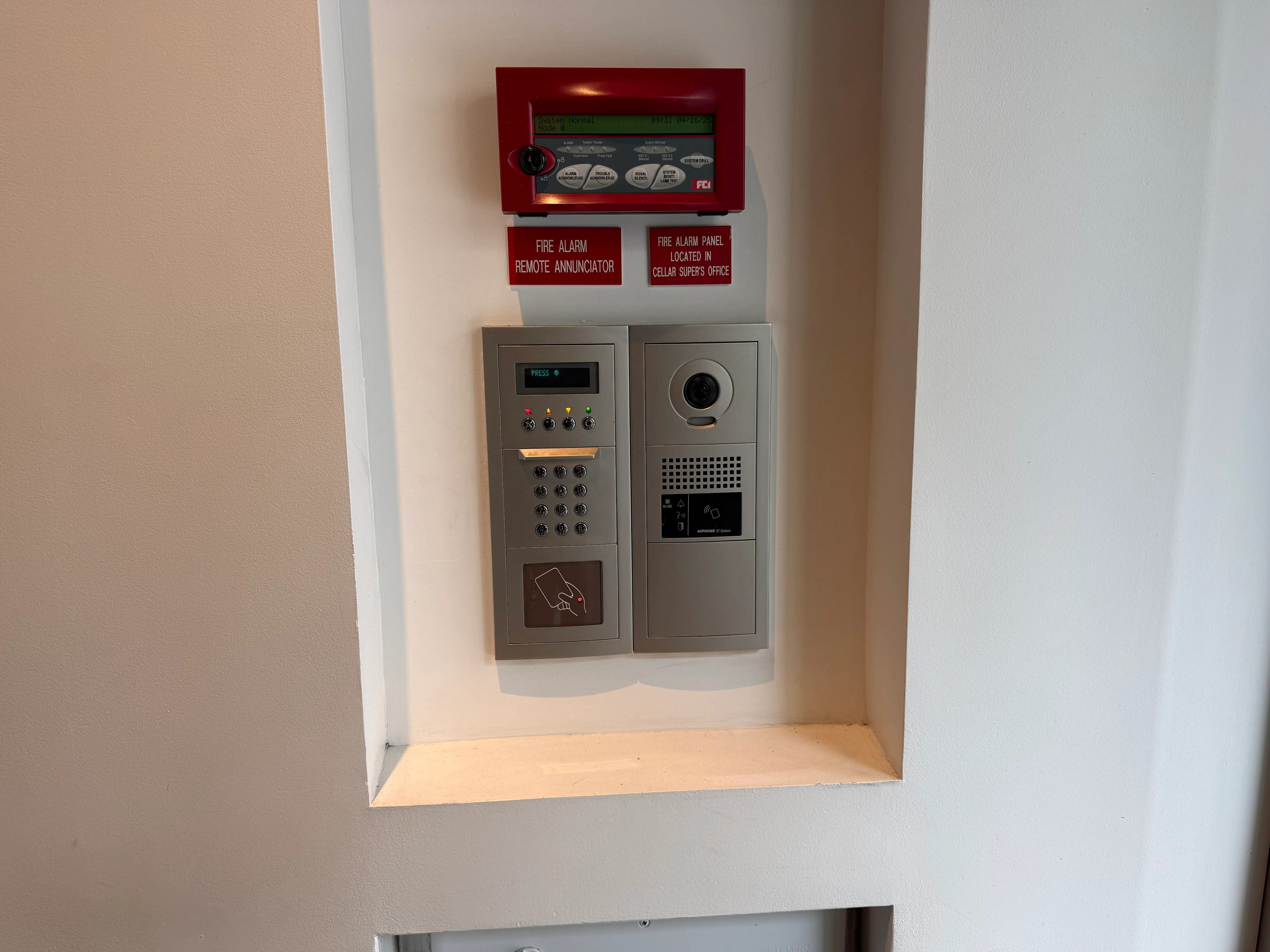 Aiphone video intercom system installed in NYC apartment building
